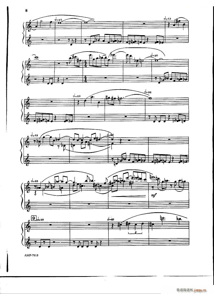 Gubaidulina Sofia Piano Sonata Piano Sonata(十字及以上)6