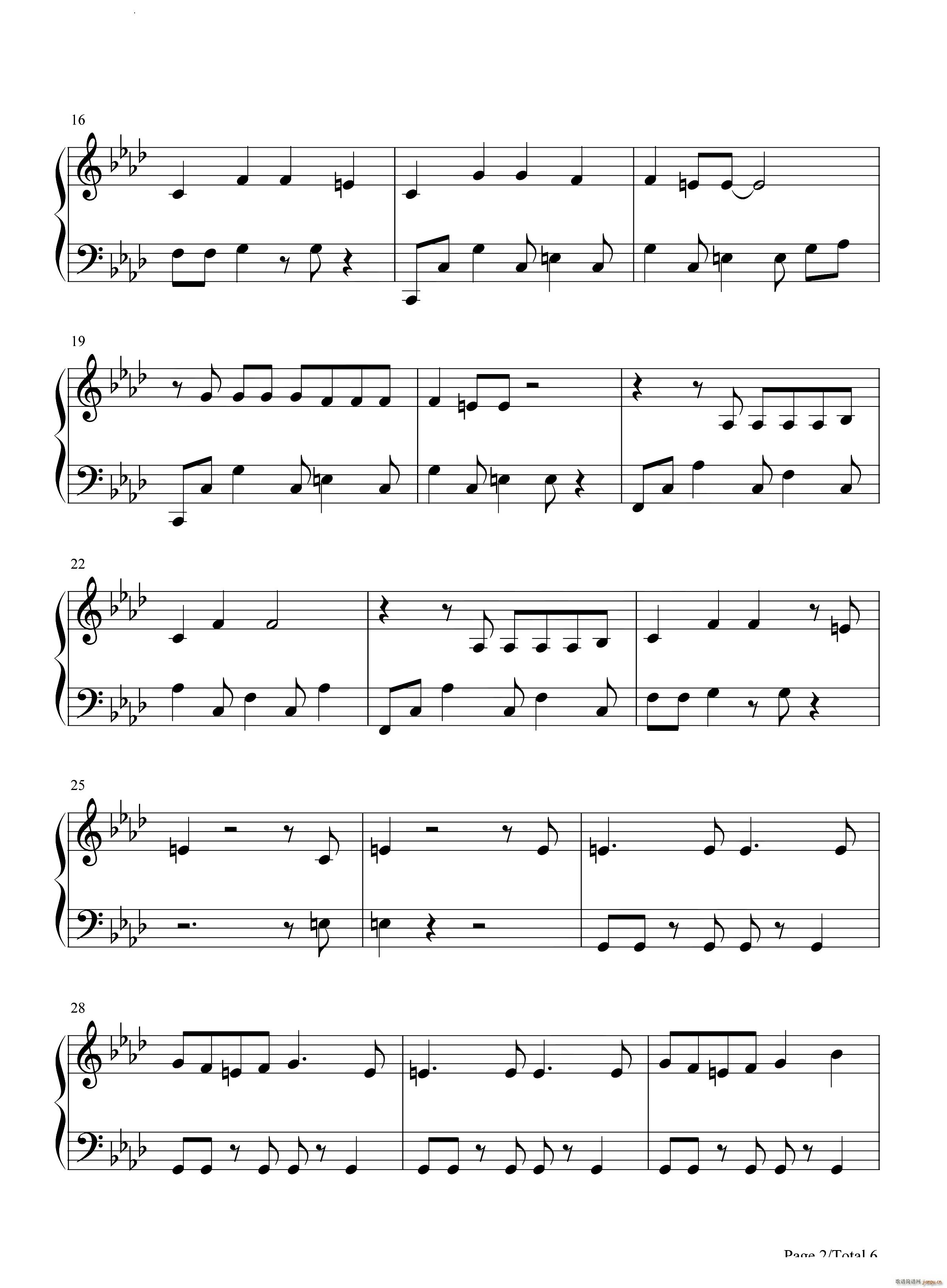 Padam Padam(钢琴谱)3