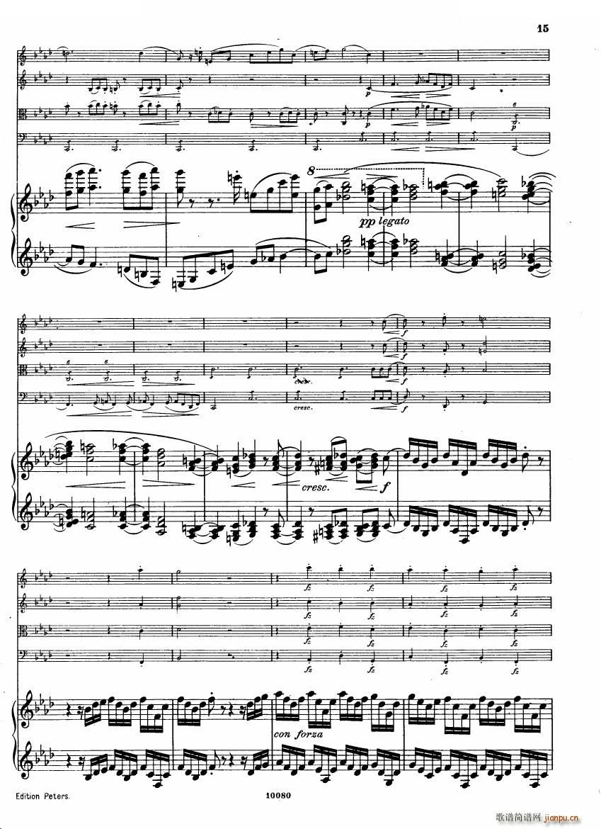 Brahms op 34 Piano Quintet f minor score 一(钢琴谱)13