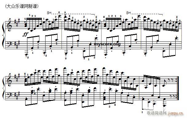 车尔尼 钢琴快速练习曲 Czerny 299 第35首 及练习提示(钢琴谱)3