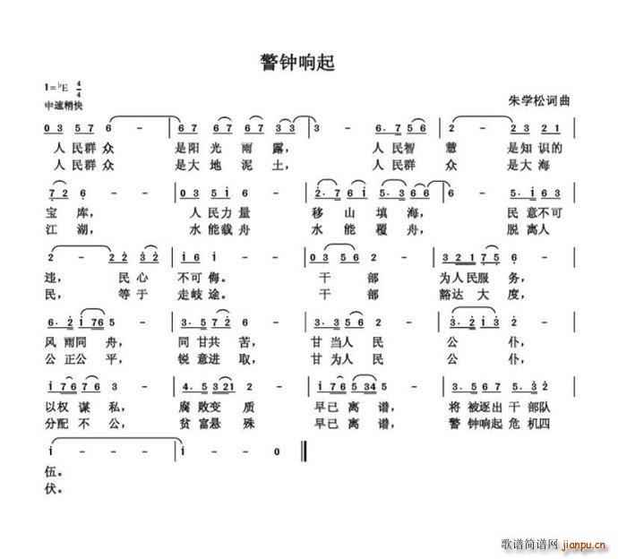 警钟响起 朱国鑫创作(十字及以上)1