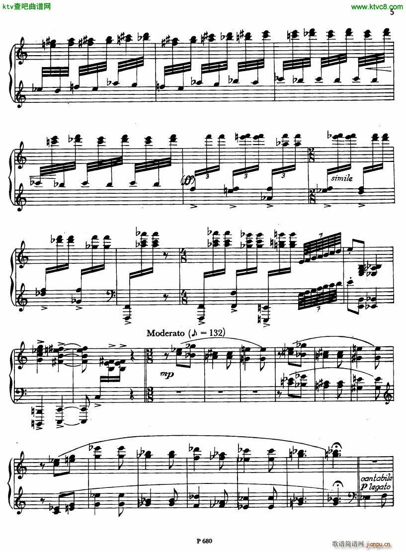 Fiser piano sonata no 3(钢琴谱)8