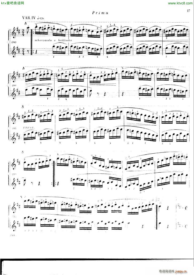 Chopin ekier variations in D(钢琴谱)15