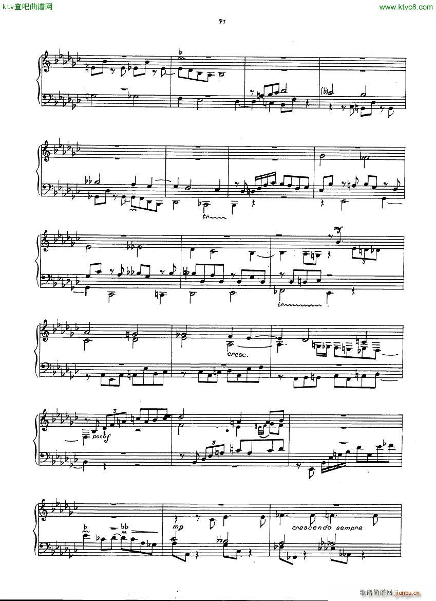 Gulda Prelude Fugue(钢琴谱)8