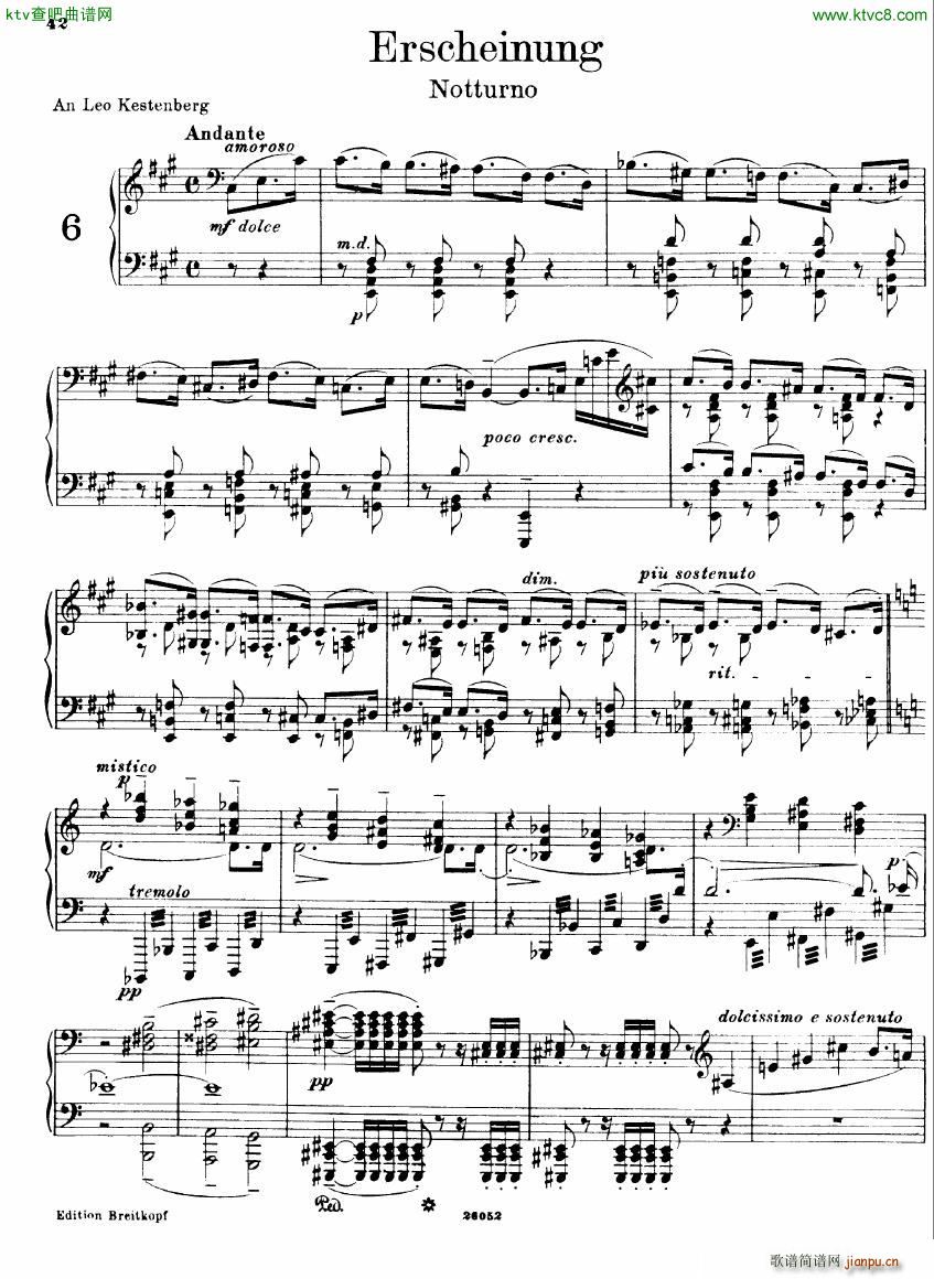 Busoni 1 Elegy No 6(钢琴谱)1