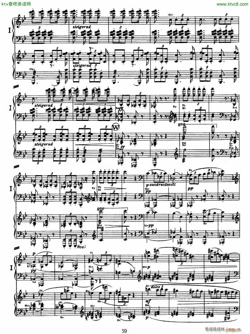 Bruckner Symphony No 4 4 hands arr 二(钢琴谱)8