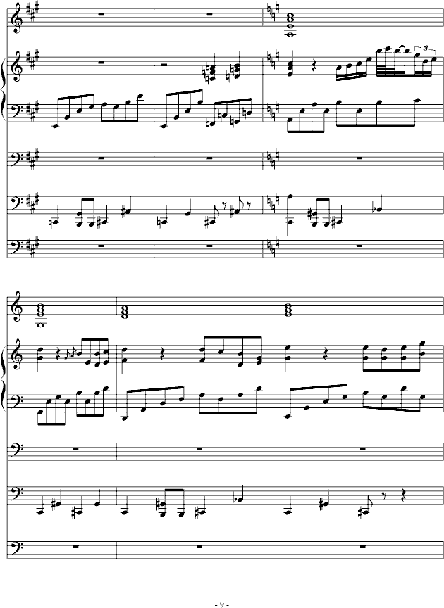 故乡月(钢琴谱)9