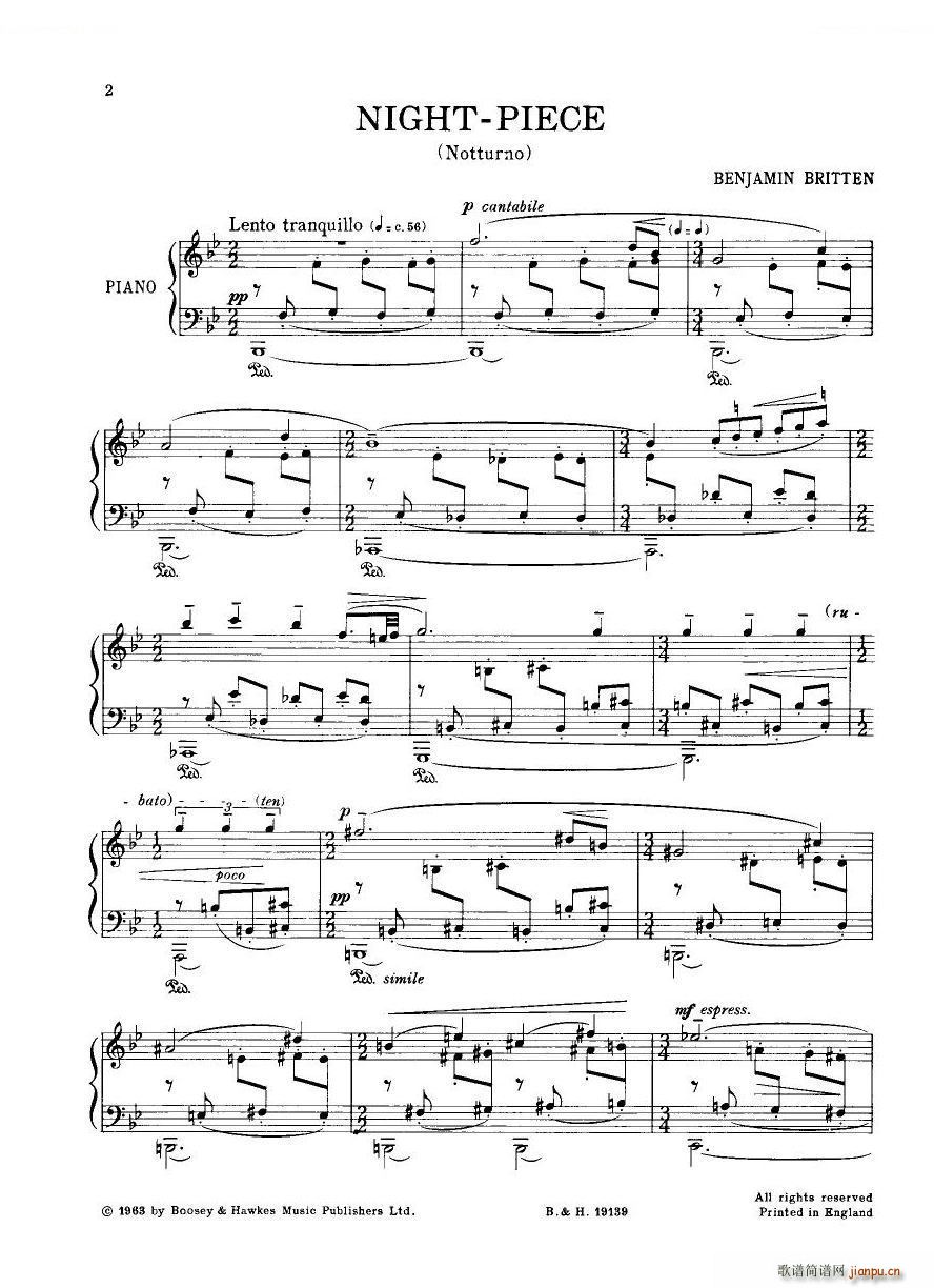 Britten Nightpiece Nightpiece(十字及以上)1