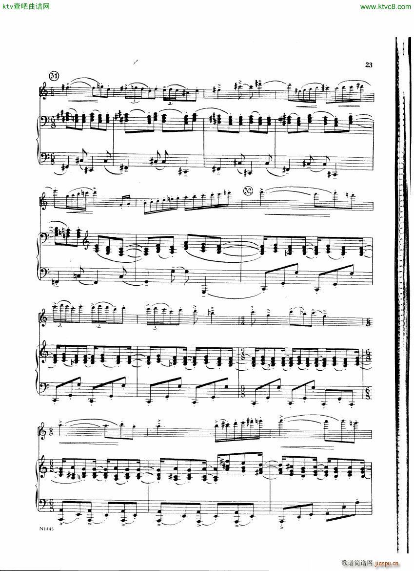 Burton E Flute sonatina score(钢琴谱)22