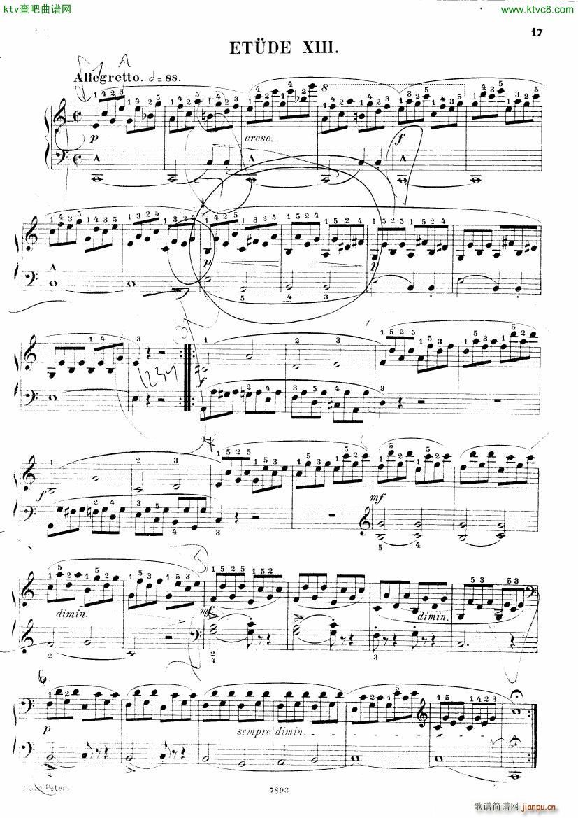 Henri Bertini 1798 1876 25 Easy Etudes Op 100(钢琴谱)18