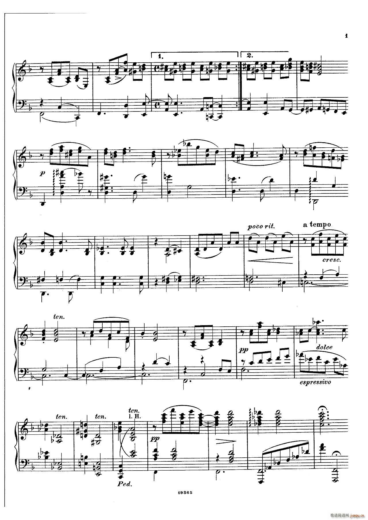 封 泽姆林斯基 Landliche Tanzee Op 1 乡村舞曲(钢琴谱)10