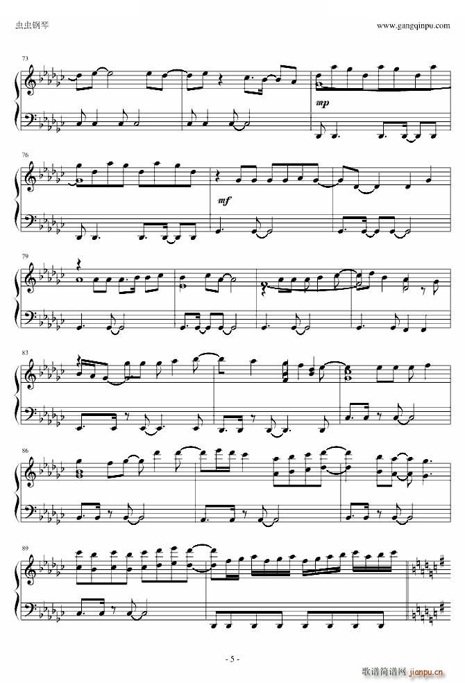 We Are Ready 唯美版(钢琴谱)5