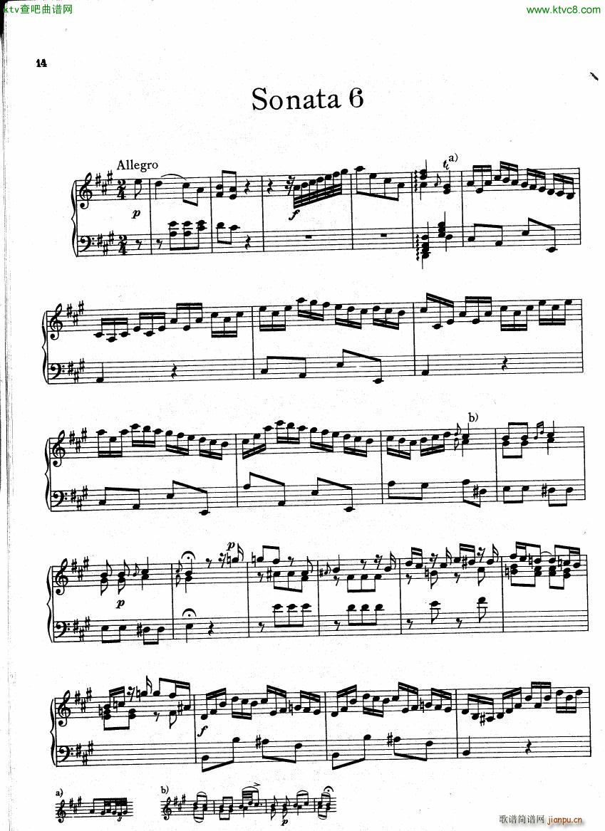 Bach CPE 6 Prussian Sonatas(钢琴谱)29