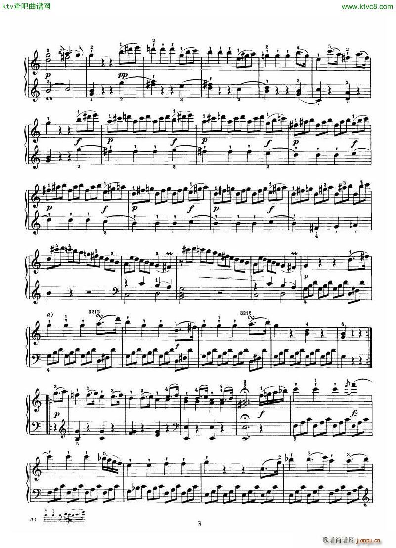 Haydn Piano Sonata No 35 In C(钢琴谱)3