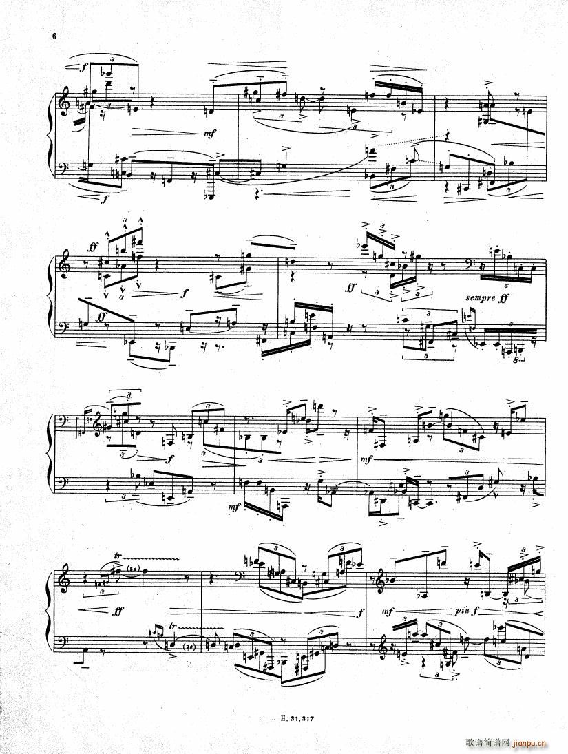 Pierre Boulez Sonata No 2 1 24(钢琴谱)6