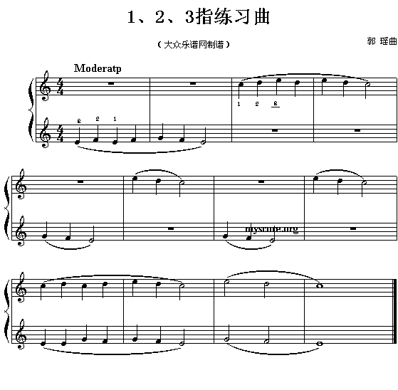 123指练习曲(七字歌谱)1