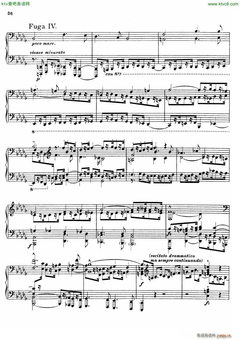 Busoni Fantasia Contrappuntistica(钢琴谱)36