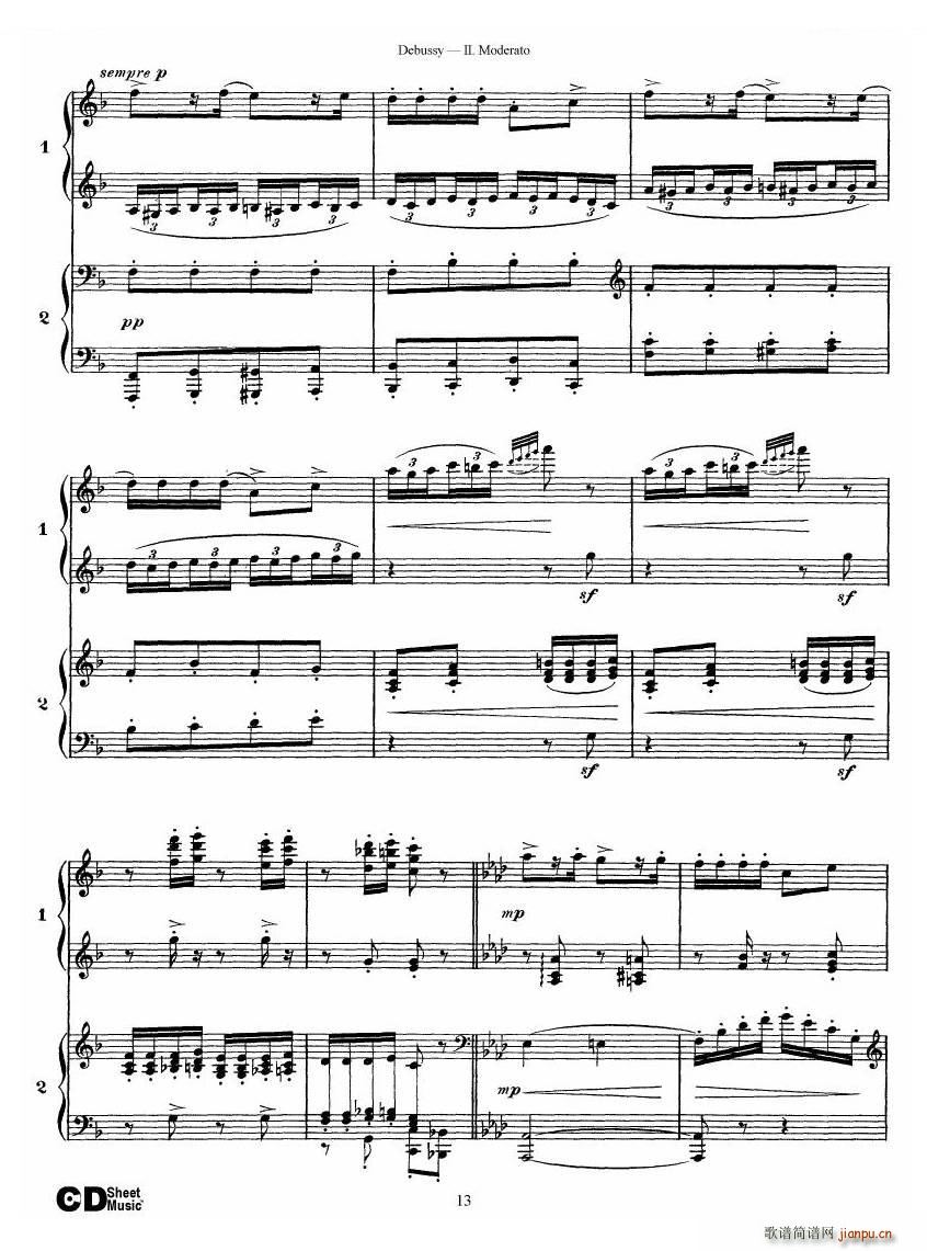 Debussy Printemps II Printemps II(十字及以上)13