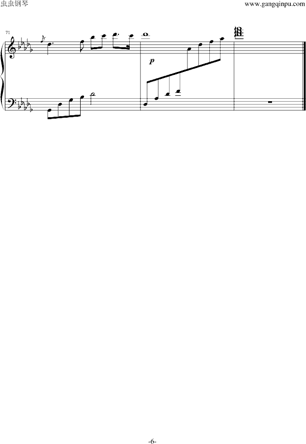 loveis(钢琴谱)6