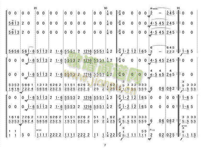 翻身的日子(五字歌谱)7