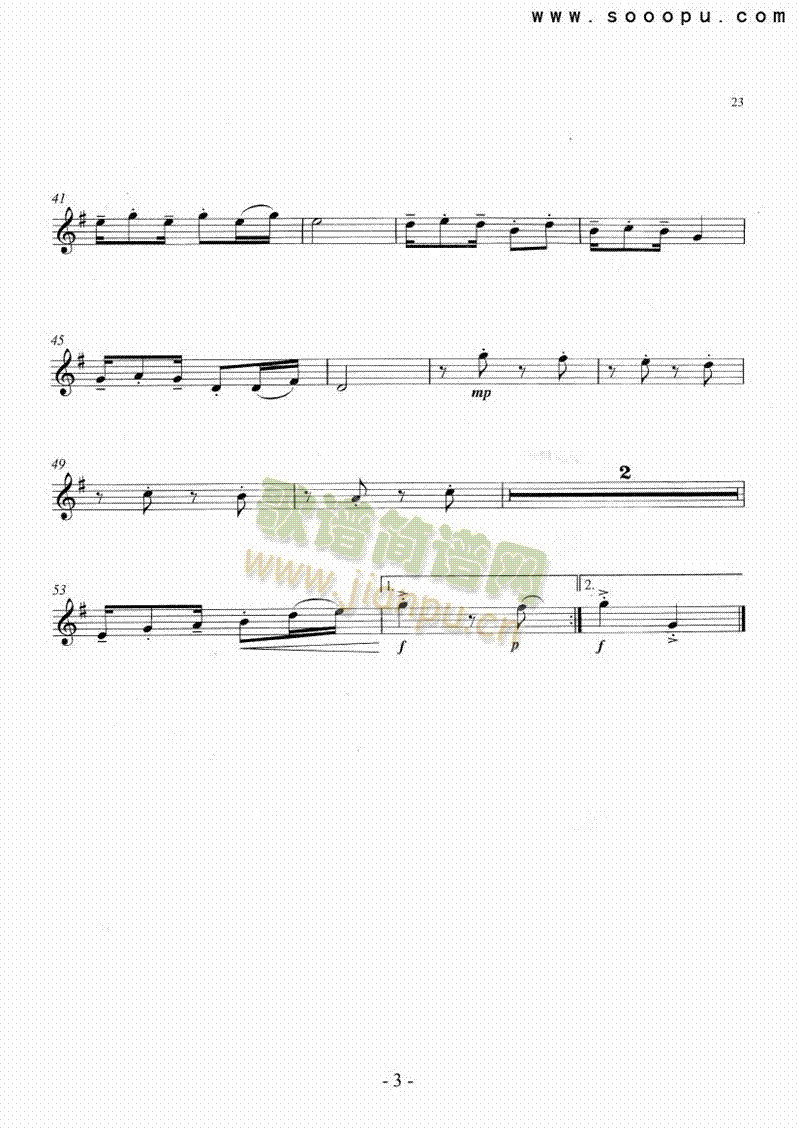 小黑人管乐类长笛(其他乐谱)3