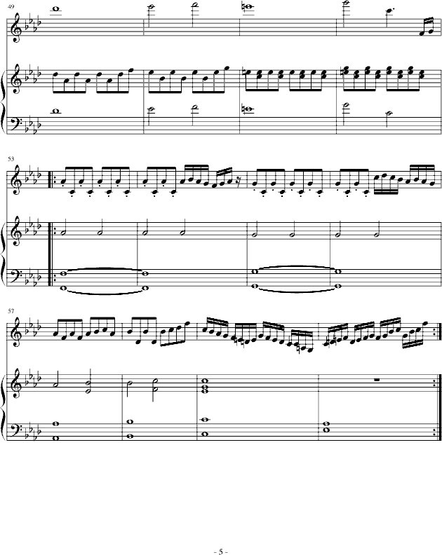 赤信号--劲乐团中的经典歌曲(钢琴谱)5