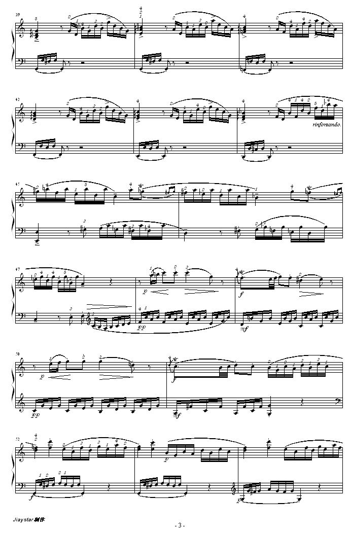 C大调钢琴奏鸣曲K279(钢琴谱)3