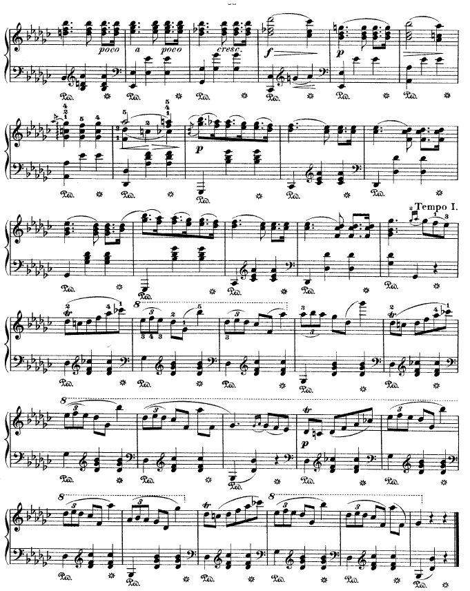 降G大调圆舞曲作品70NO.1(钢琴谱)3