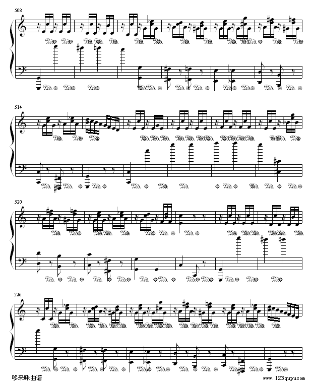 小星星变奏曲-莫扎特(钢琴谱)15