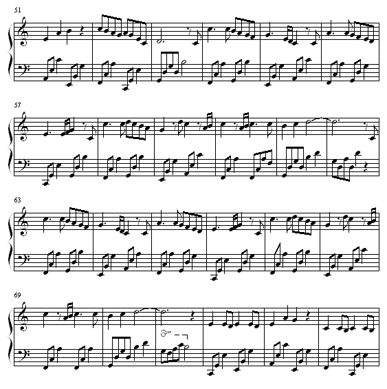 萤火虫(钢琴谱)3