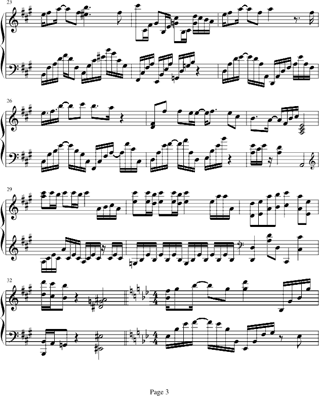 黄昏晓-(钢琴谱)3