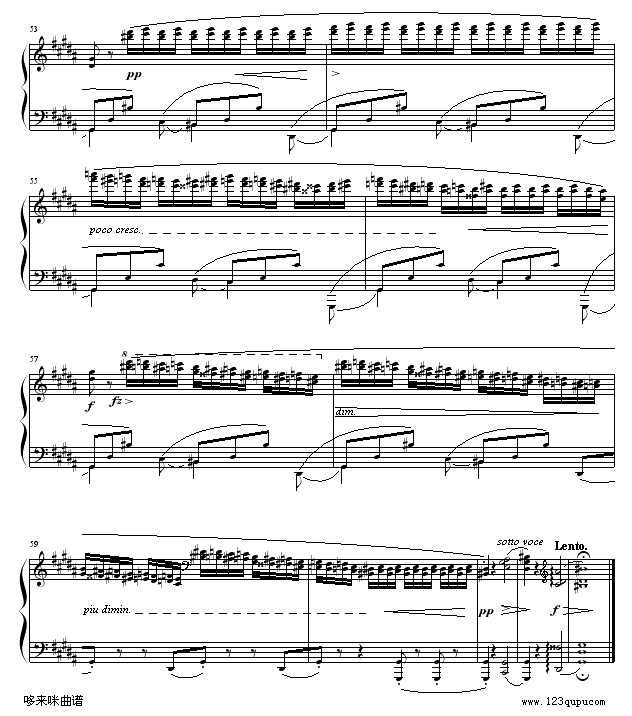 练习曲OP25No6-肖邦(钢琴谱)5