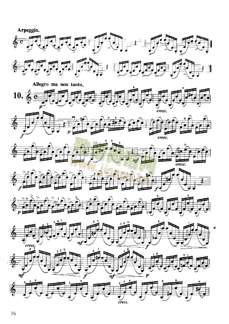 开塞小提琴练习曲36首弦乐类小提琴(其他乐谱)16