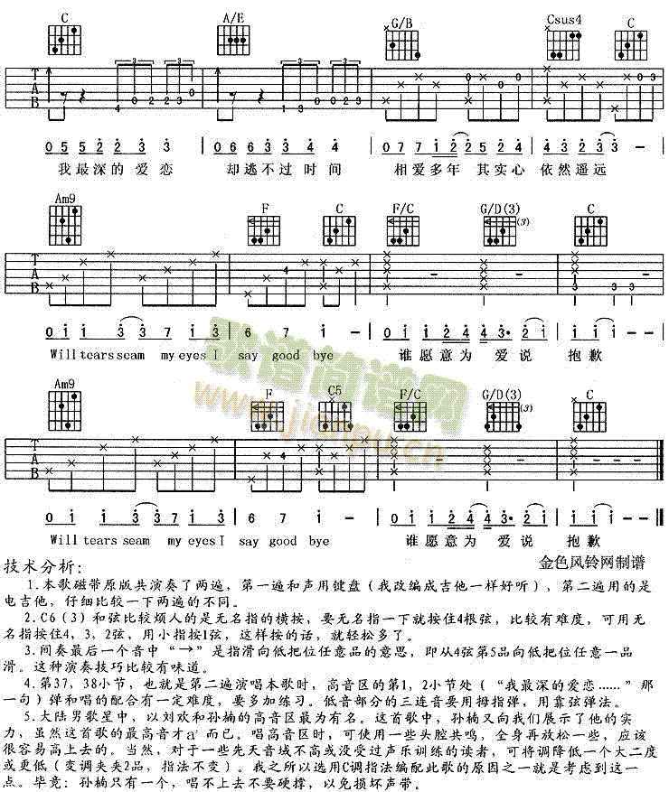 为爱说抱歉(吉他谱)3