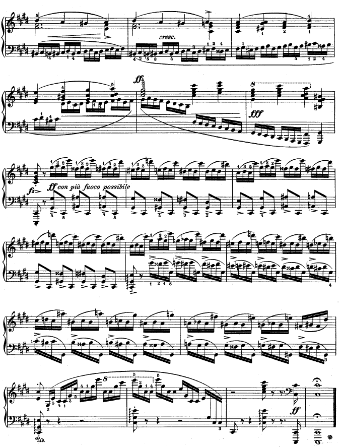 练习曲OP.10-No4(钢琴谱)5
