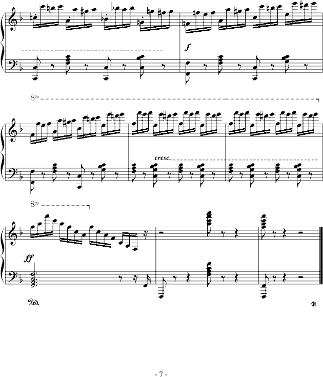 车尔尼740(钢琴谱)7