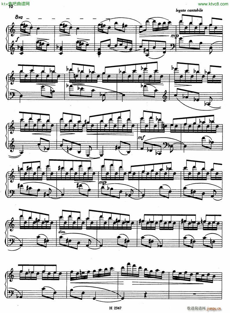 Hurnik piano sonatina(钢琴谱)10