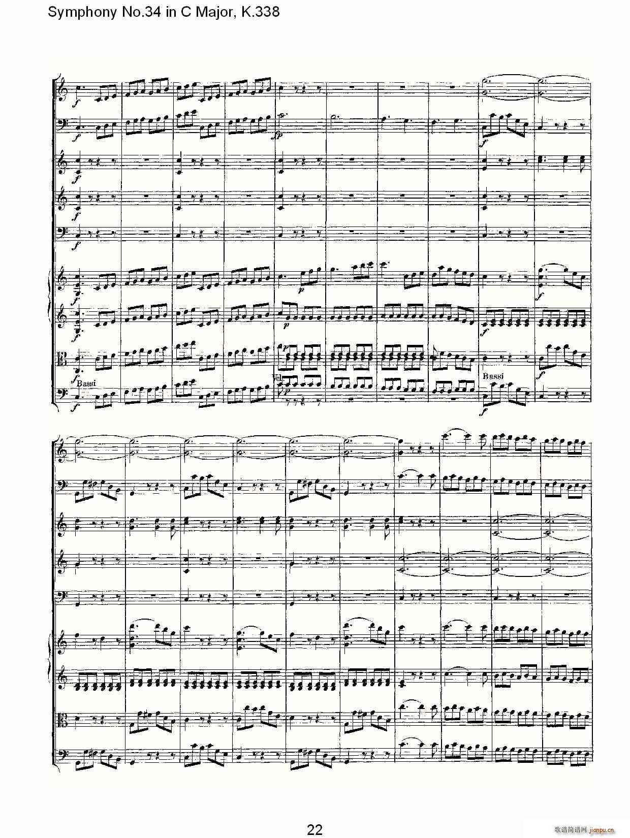 Symphony No.34 in C Major, K.338(十字及以上)22