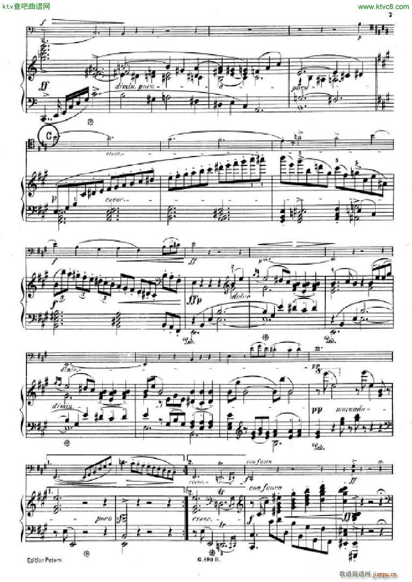 Hummel Sonata for cello and piano(钢琴谱)5