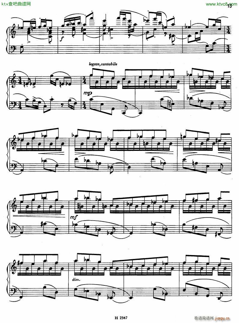 Hurnik piano sonatina(钢琴谱)13