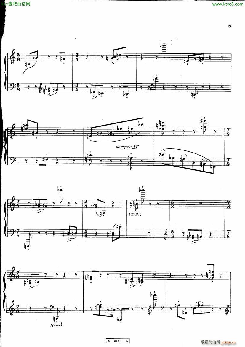 Berio Cinque Variazioni(钢琴谱)8