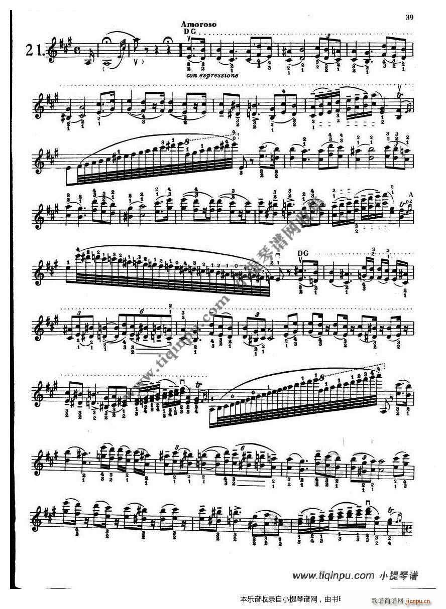 帕格尼尼24首随想曲 18 21首(十字及以上)6