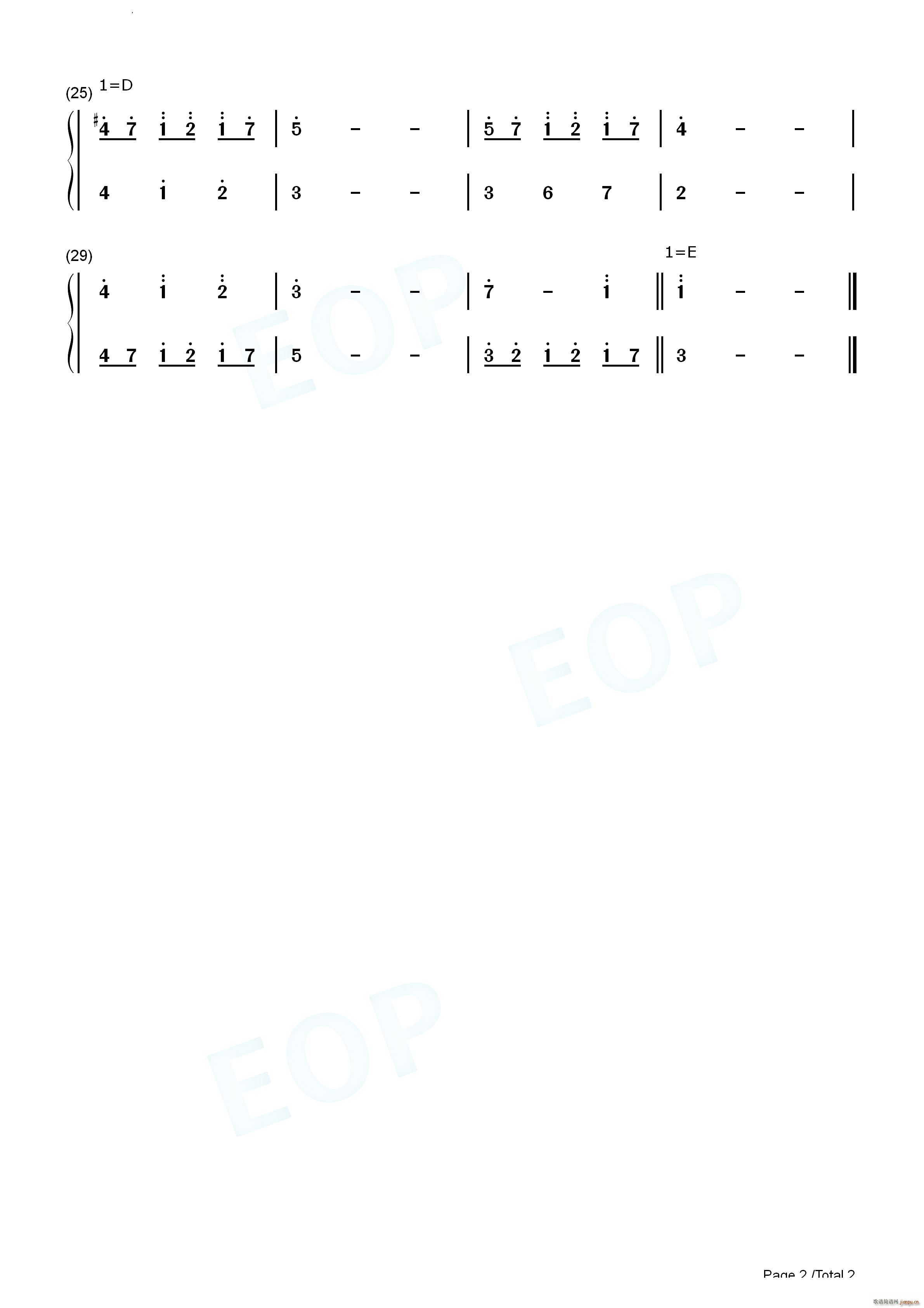 Mia and Sebastians Theme 米娅与塞巴斯蒂安的主题曲爱乐之城OST(钢琴谱)5