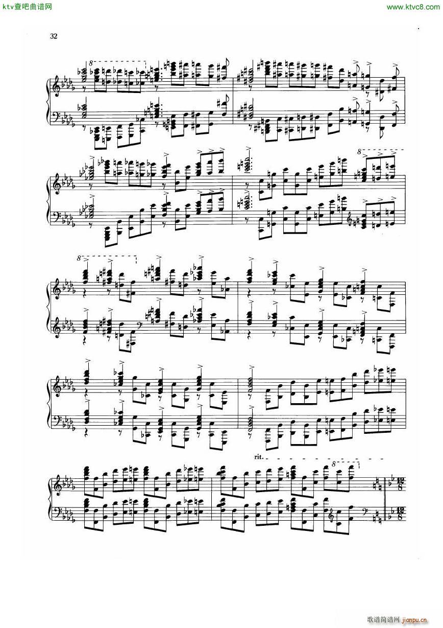 Dohnanyi Etude Op 28 4(钢琴谱)9