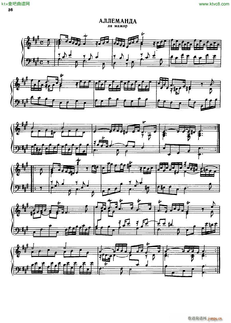 H ndel 1 Suiten for Piano Book 2(钢琴谱)38