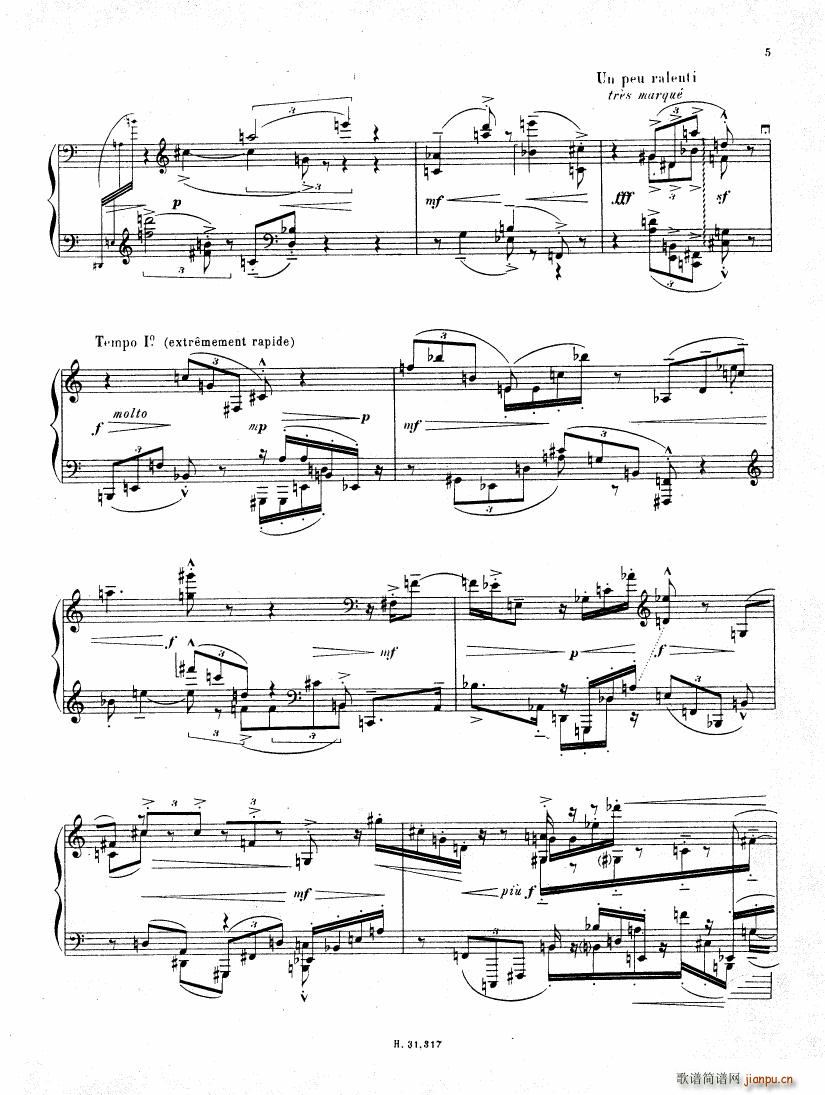 Pierre Boulez Sonata No 2 1 24(钢琴谱)5