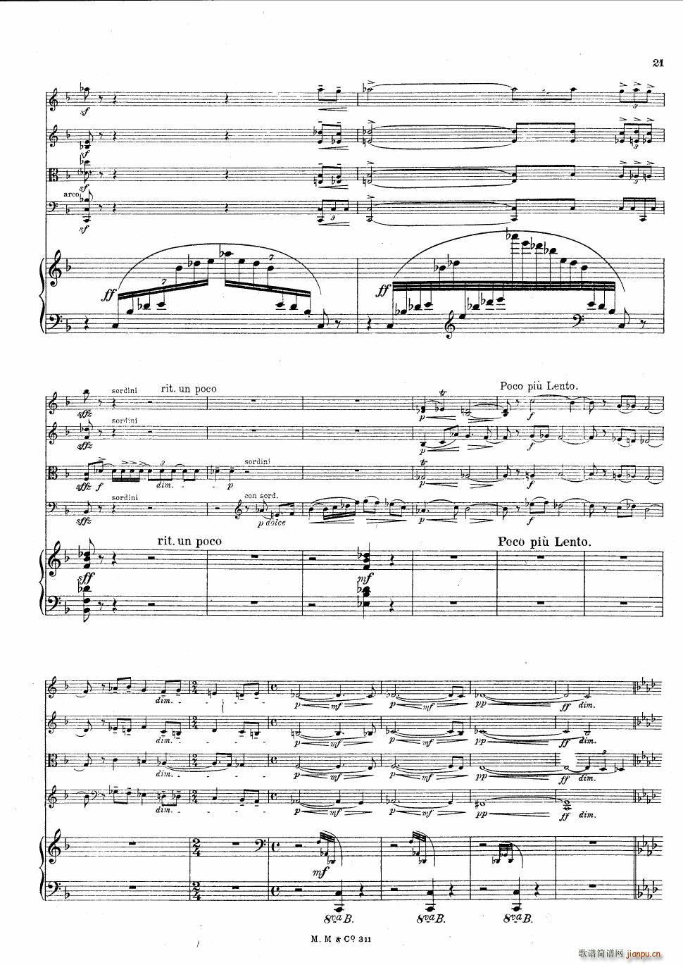 Bax Quintet for Harp and Strings(钢琴谱)21