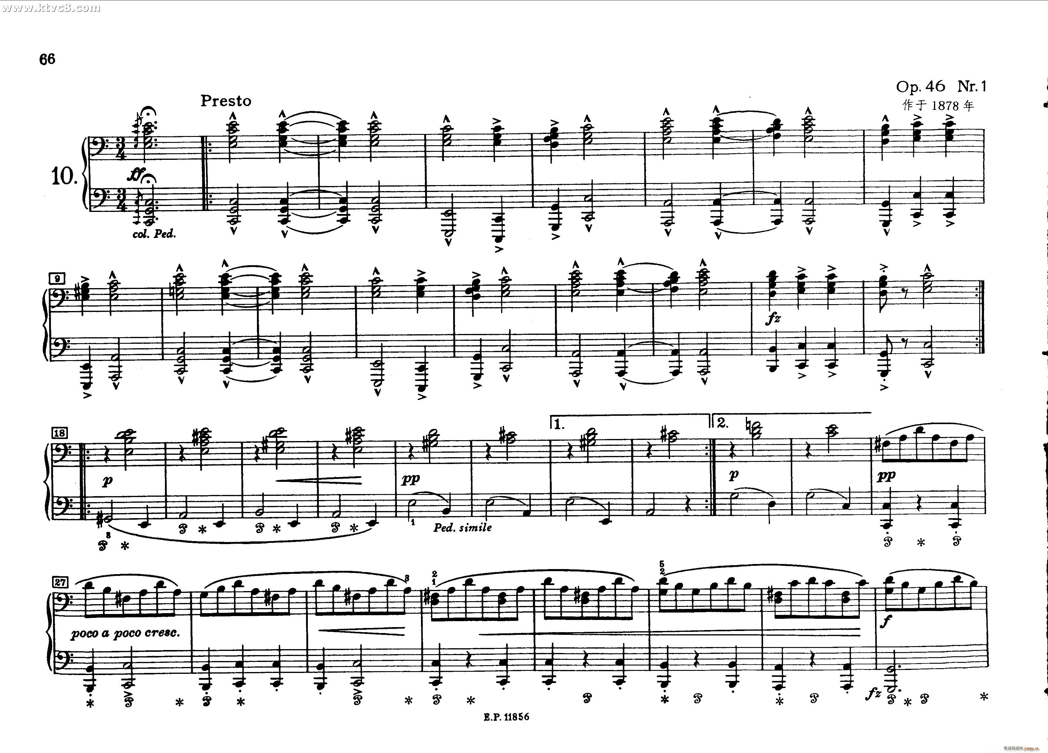 德沃夏克钢琴二重奏曲集(钢琴谱)23