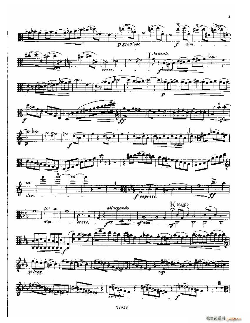 Bowen viola sonata No 1 Va part(钢琴谱)9