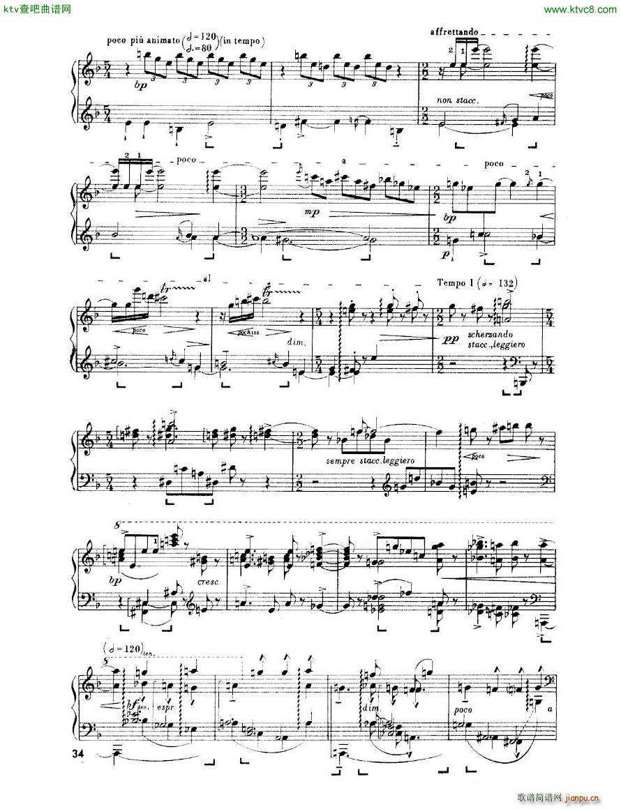 Enescu op 24 No 3 Piano sonata No 3(钢琴谱)34